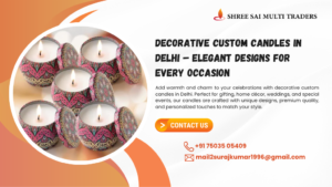 decorative custom candles in delhi