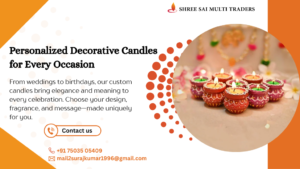 Decorative Custom Candles and Luxury Custom Candles